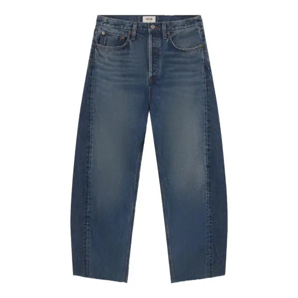 Luna High Rise Pieced Taper Jeans