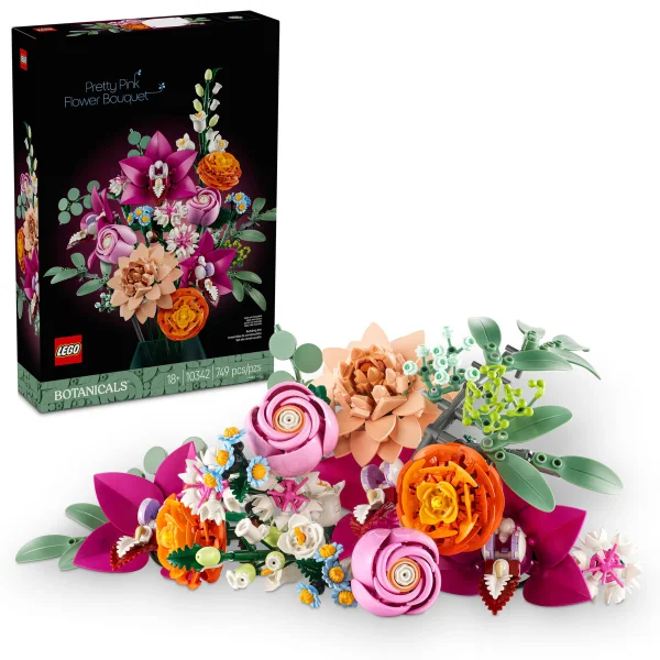 LEGO Botanicals Pretty Pink Flower Bouquet (10342)