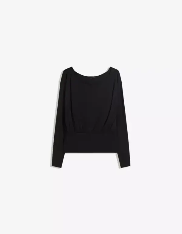 Striped long sleeve sash T-shirt