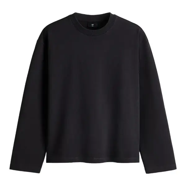Loose-Fit Long-Sleeved Boxy Shirt