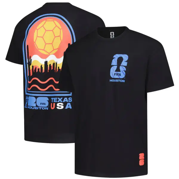 2026 FIFA World Cup Outerstuff Houston Host City Local Oversized T-Shirt - Black