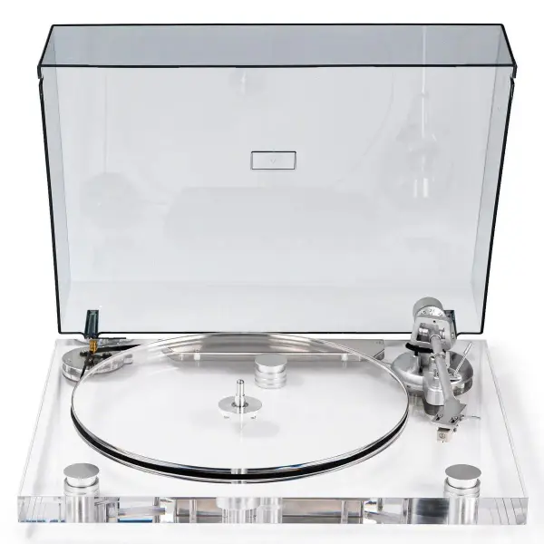 High Fidelity Transparent Bluetooth Out Turntable with ATN3600L Stylus ICE1