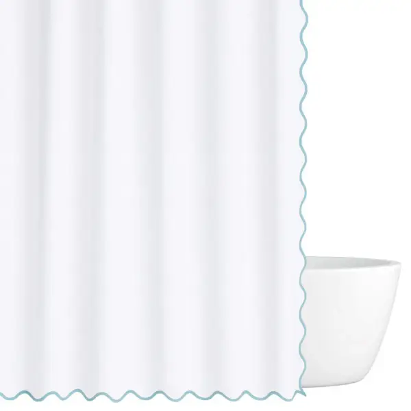 Scalloped Shower Curtain