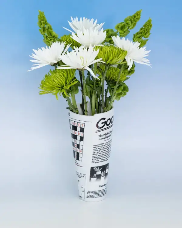Newspaper Vase