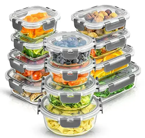 12-Piece Glass Storage Container Set With Lids