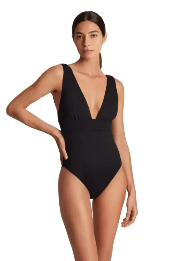 Plunge One Piece Swimsuit