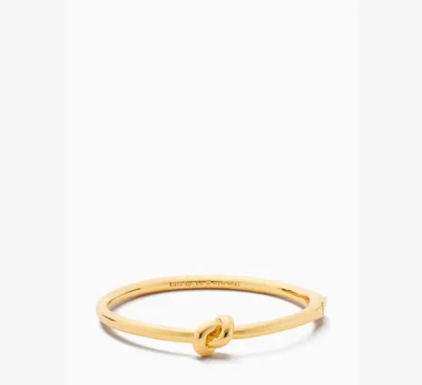 Gold Sailor's Knot Hinge Bangle