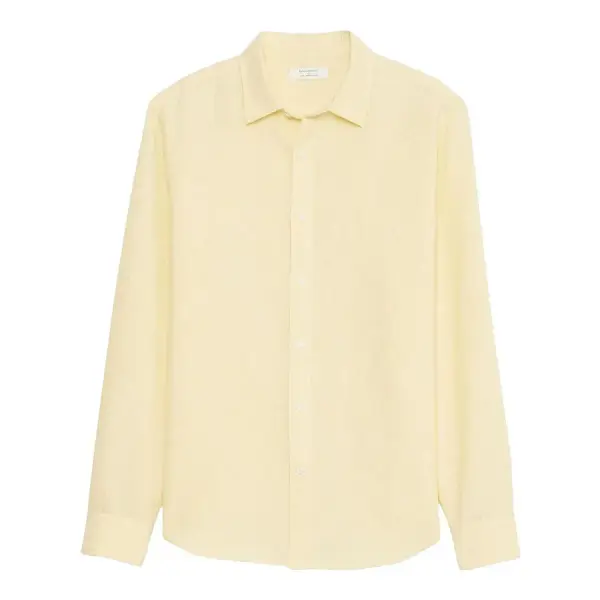 Slim Linen-Blend Shirt