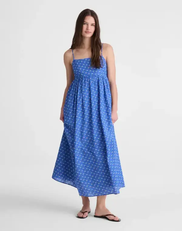 Empire-Waist Midi Dress