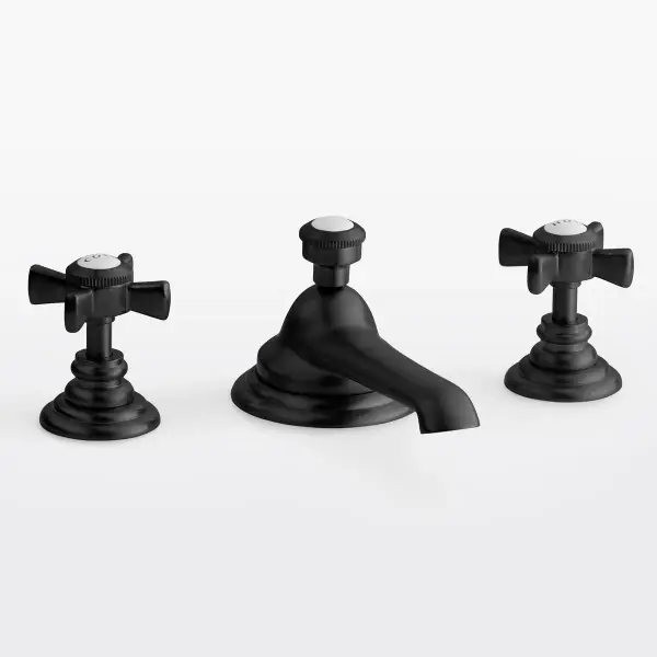 Rollins Cross Handle Widespread Bathroom Faucet