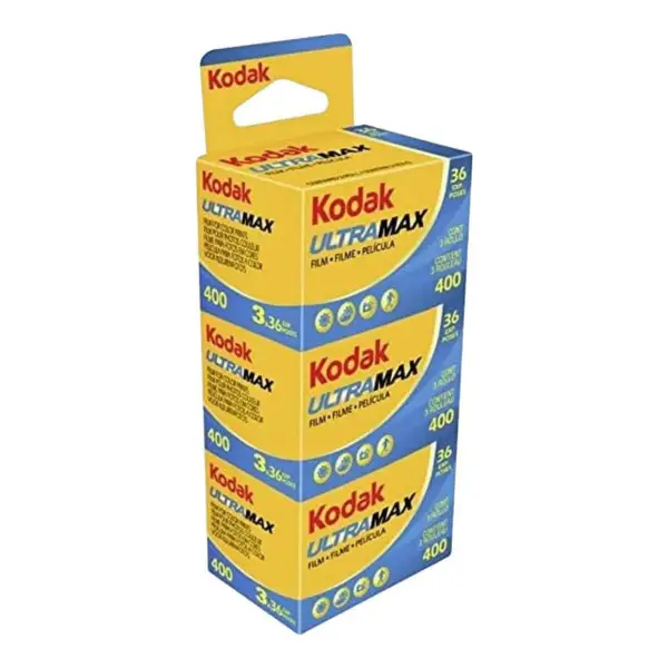Kodacolor Ultra Max 400 Color Negative Film 3-pack