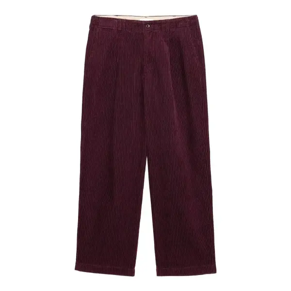 Loose Pleated Corduroy Pant