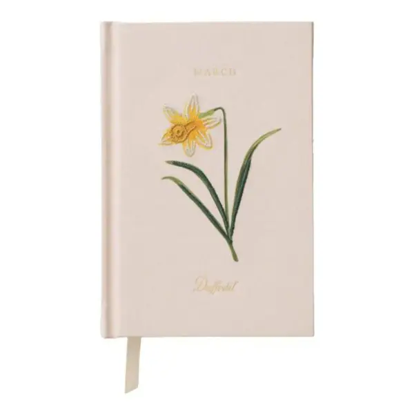Birth Month Embroidered Mini Hardcover Journal