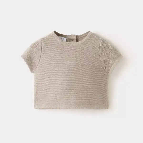 Cotton Fine Knit T Shirt