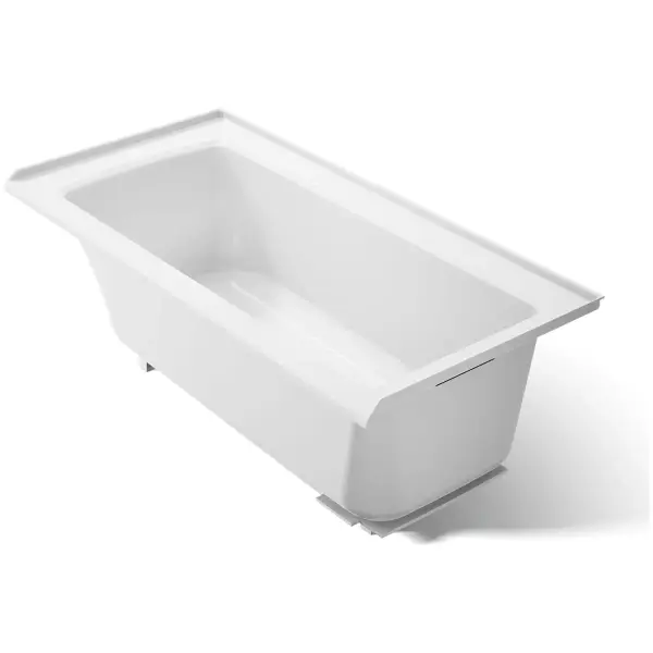 Archer 60" ExoCrylic Soaking Bathtub for Alcove Installations with Right Hand Drain