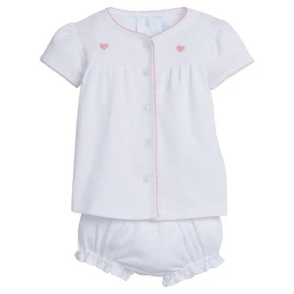 Pinpoint Layette Knit Set