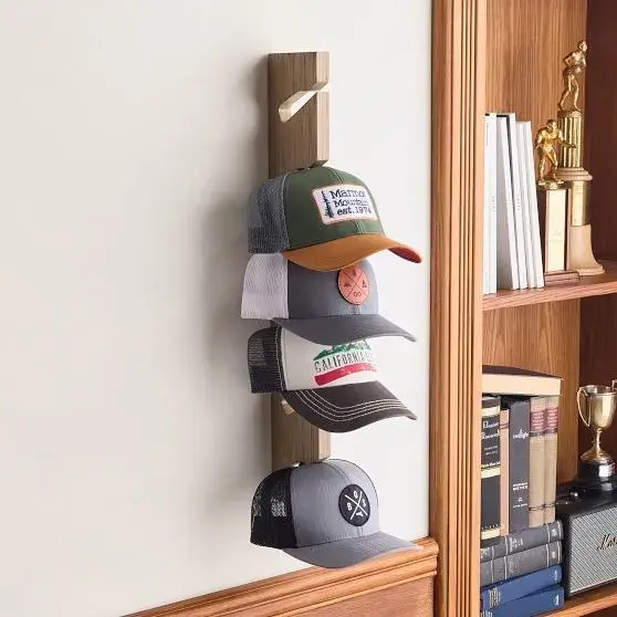 No Nails Vertical Hat Rack (24")