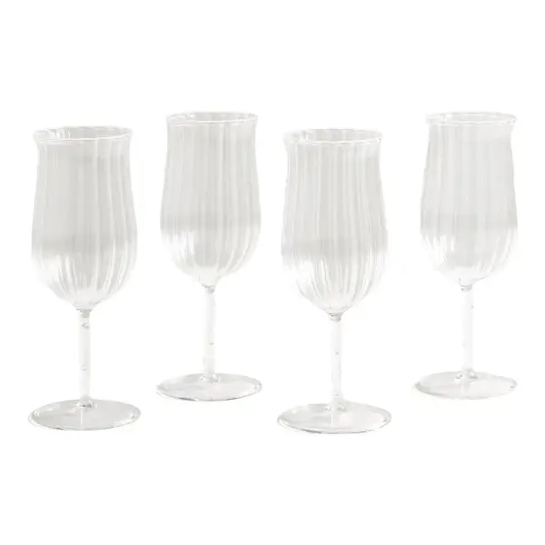 Tulip Wine Glasses Set of 4