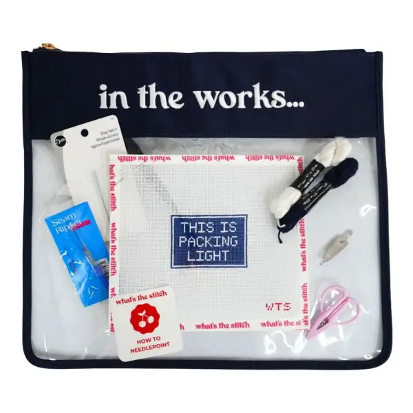 This Is Packing Light Beginner Needlepoint Kit