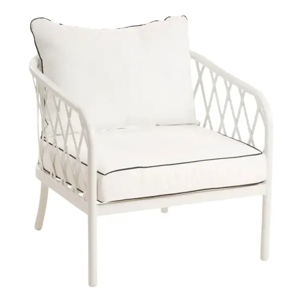 Outdoor Metal Frame Accent Chair