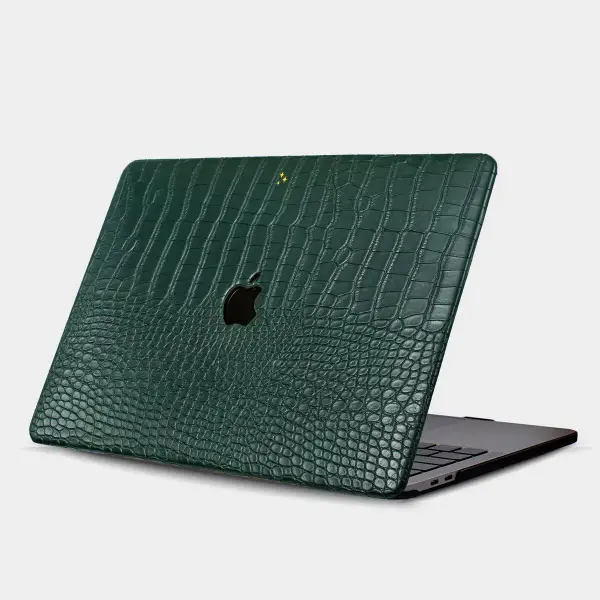 Dark Green Lizard Macbook Personalized Case