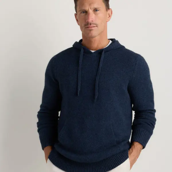 100% Yak Wool Pullover Hoodie