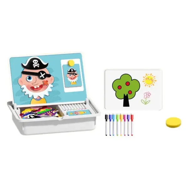 Magnetic Puzzles Face Dress Up Travel Game - Double-Sided Preschool Educational Learning Toy, Portable Easy-Storage Magnetic Face/Dress Up Toy, Suitable for Adults 14 Years Old - Walmart.com