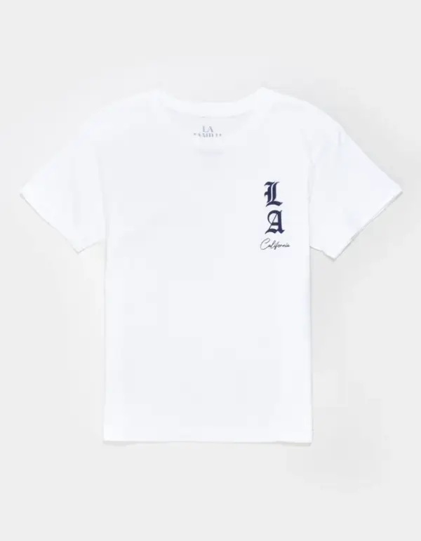 LA FAMILIA LA Stack Boys Tee - WHITE