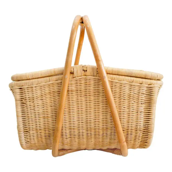 Aurelie Rattan Picnic Basket