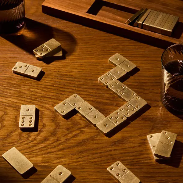 Wood Dominoes Set