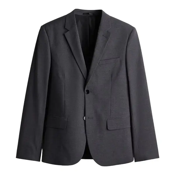 Skinny Fit Single-Breasted Jacket