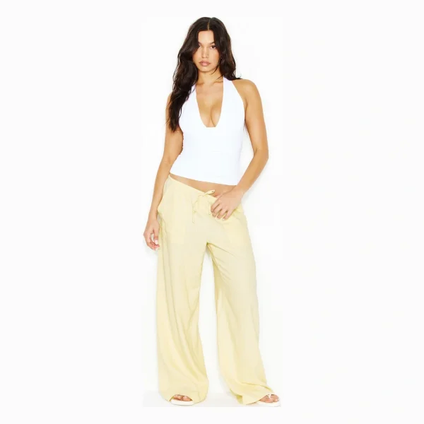 Millie Linen Pull-On Pants