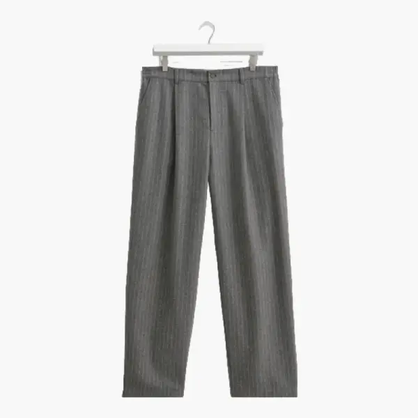 Malham - Pinstripe Wool Trousers