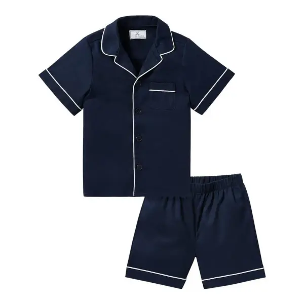 Kid's Twill Sleepwear Short Set