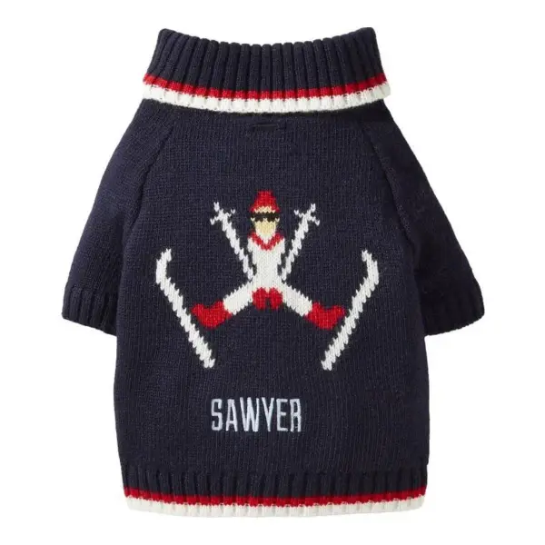 Personalized Cable Knit Dog Sweater