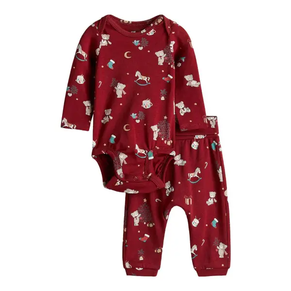 2-Piece Cotton Set with Bodysuit and Pant