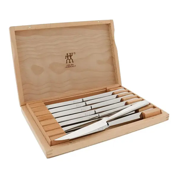 8-Piece Stainless Steel Steak Knife Set with Presentation Case