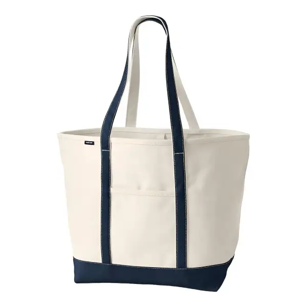 Open Top Canvas Tote Bag