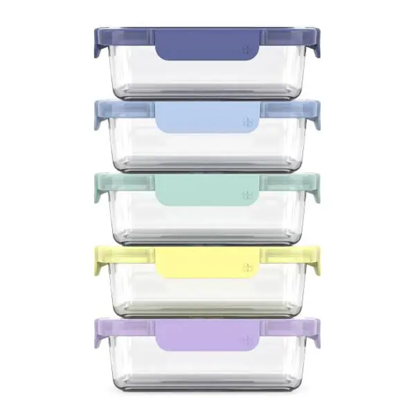 Ello Duraglass Refresh 10pc (set of 5) Glass Meal Prep Food Storage Containers Set