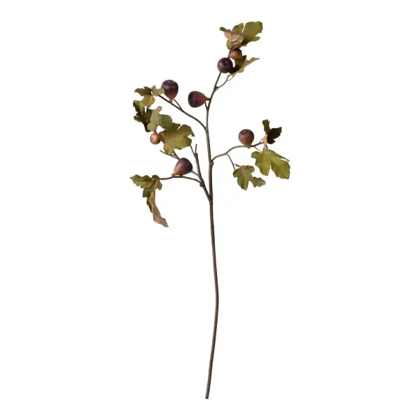 Premium Faux Fig Branch in Eggplant 37"