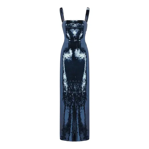 Adoria Sequin Cut Out Maxi Dress