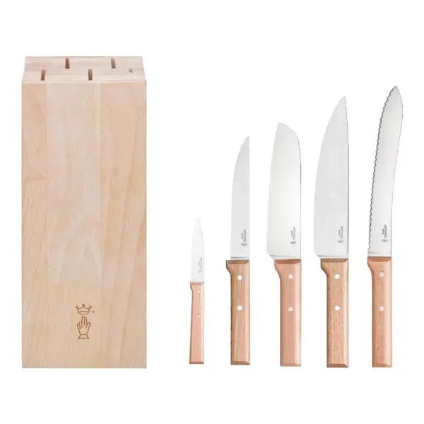 Parallele 5 Piece Chef Knife Set with Block