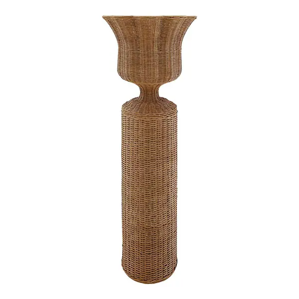 Winslow Woven Urn & Pedestal