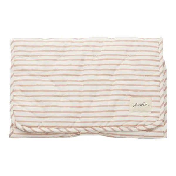 Striped On the Go Portable Changing Pad