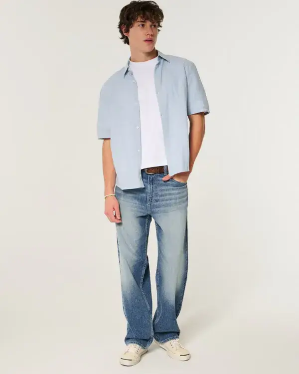 Indigo Baggy Jeans