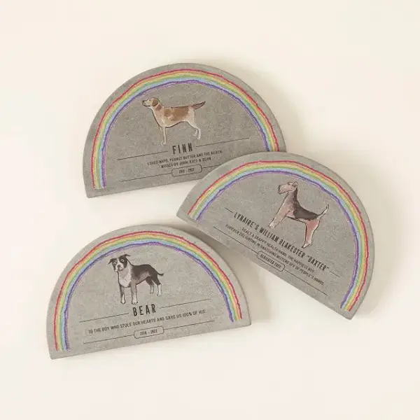 Rainbow Bridge Pet Memorial Garden Stone