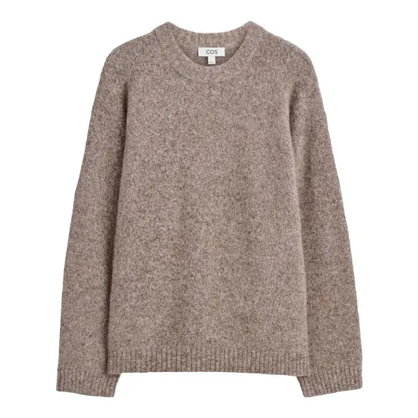 Oversized Alpaca Blend Crew Neck Jumper
