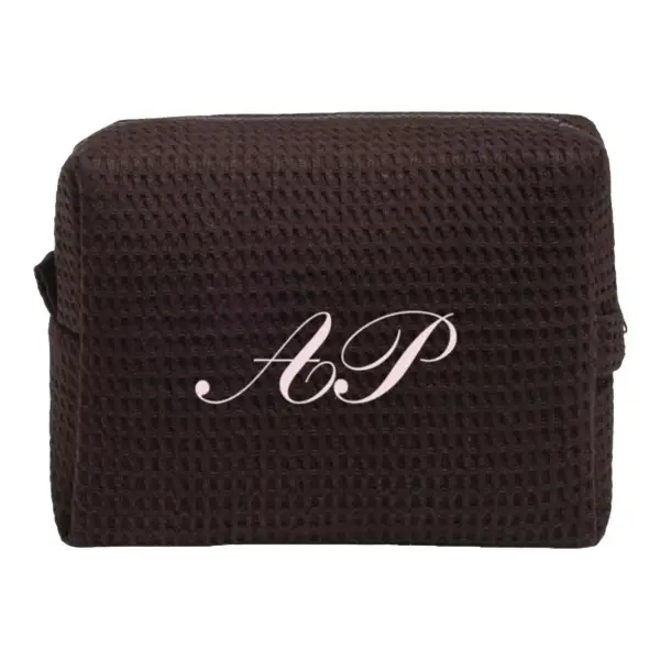Embroided Waffle Pouch