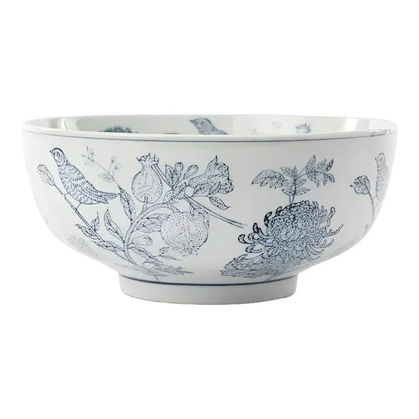 Hand Stamped Botanical Bowl