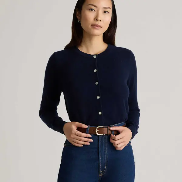 Mongolian Cashmere Cardigan Sweater